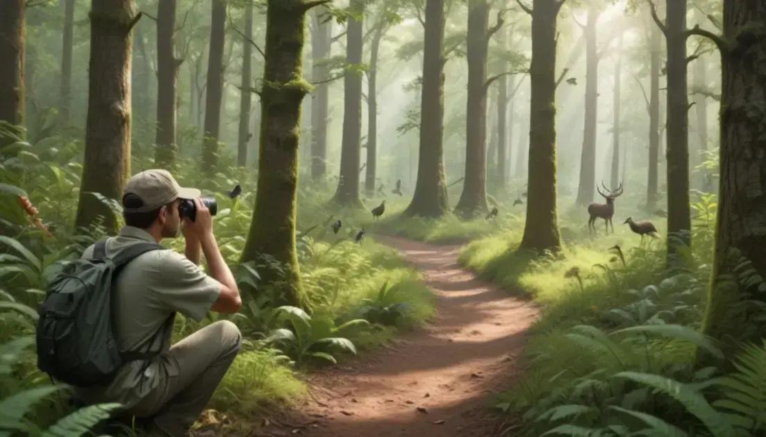 Cuidados ao observar a vida selvagem para preservar o habitat