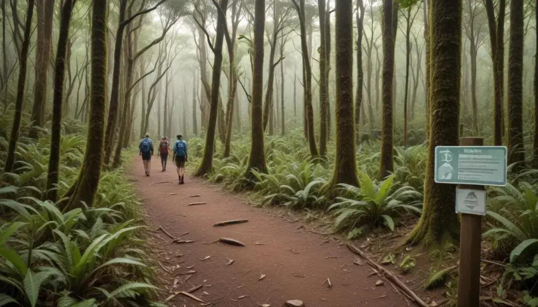 Cuidados e respeito ao meio ambiente durante a visita