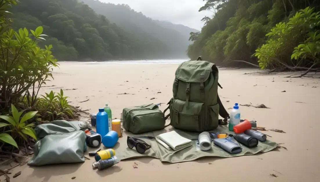 O que levar para explorar praias desertas e florestas