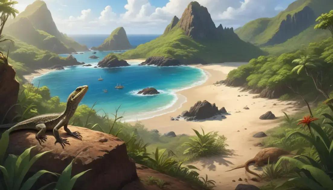 fauna terrestre pouco conhecida da ilha