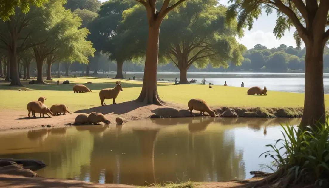 Onde observar capivaras e sua rotina no Barigui Onde observar capivaras e sua rotina no Barigui
