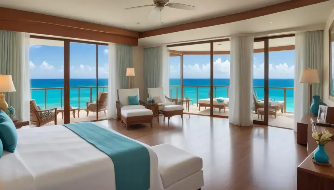 Acomodações de luxo com vista para o mar Acomodações de luxo com vista para o mar
